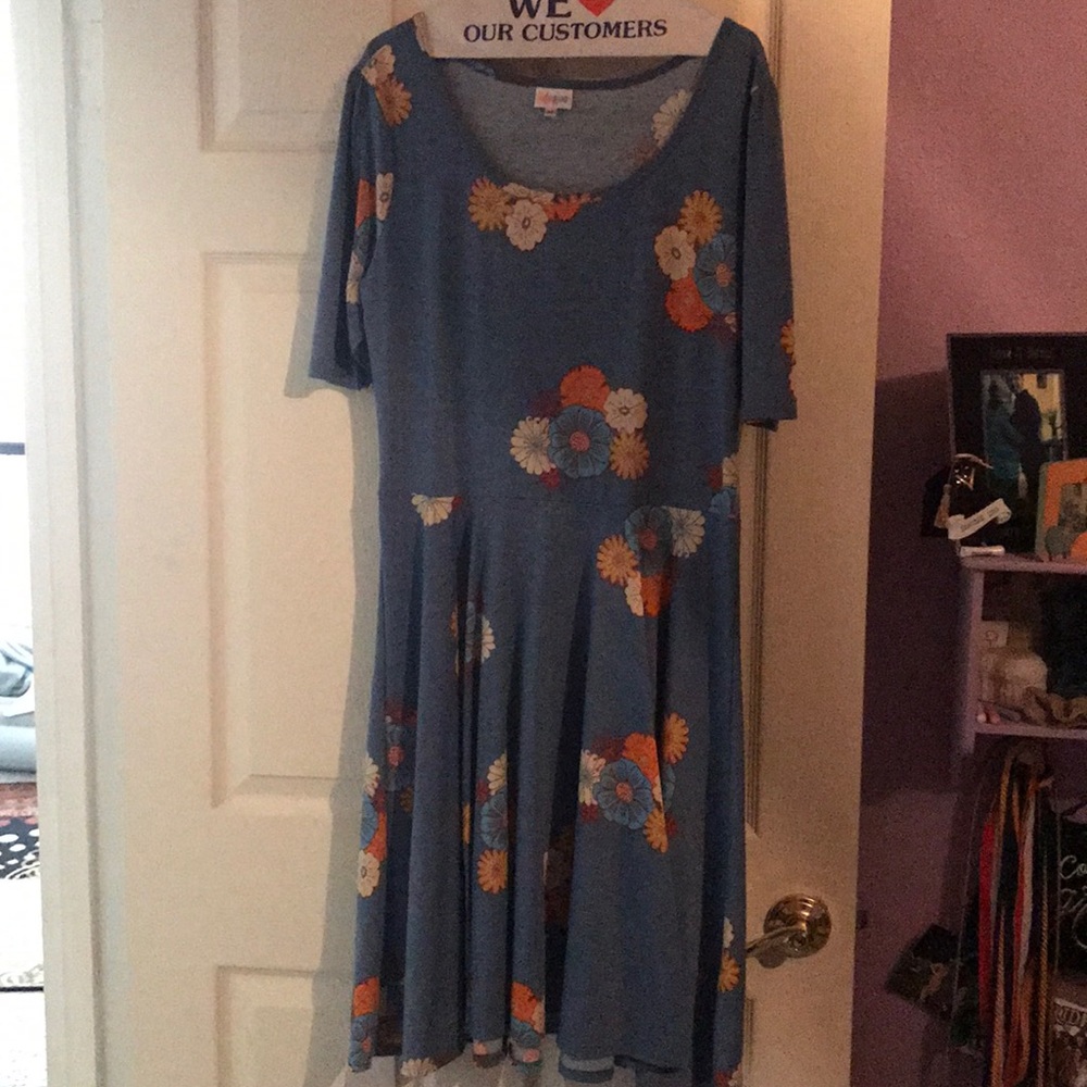 LULAROE Flower print dress